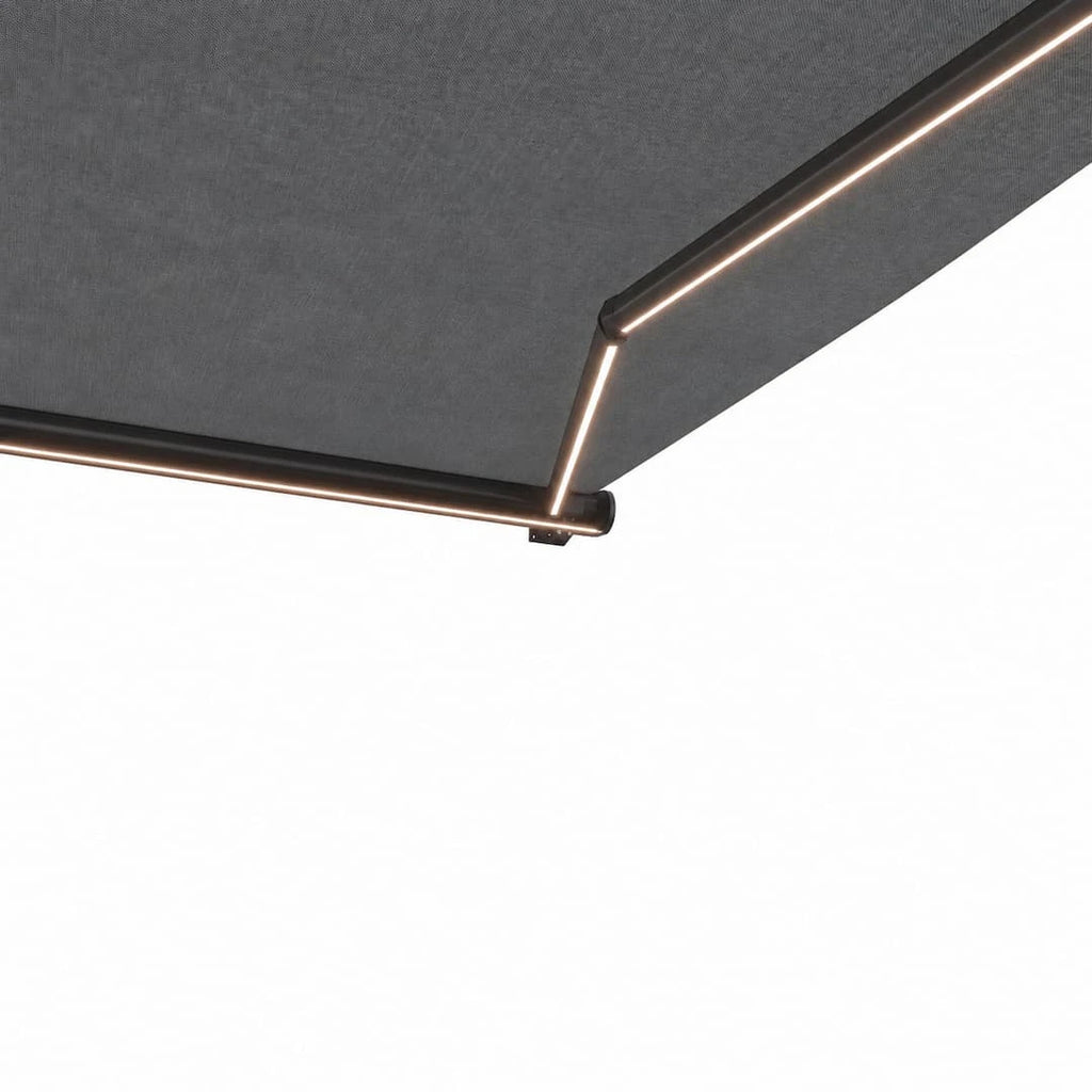 Markiza automatyczna z podświetleniem LED 2,5m x 1,5m Antracyt