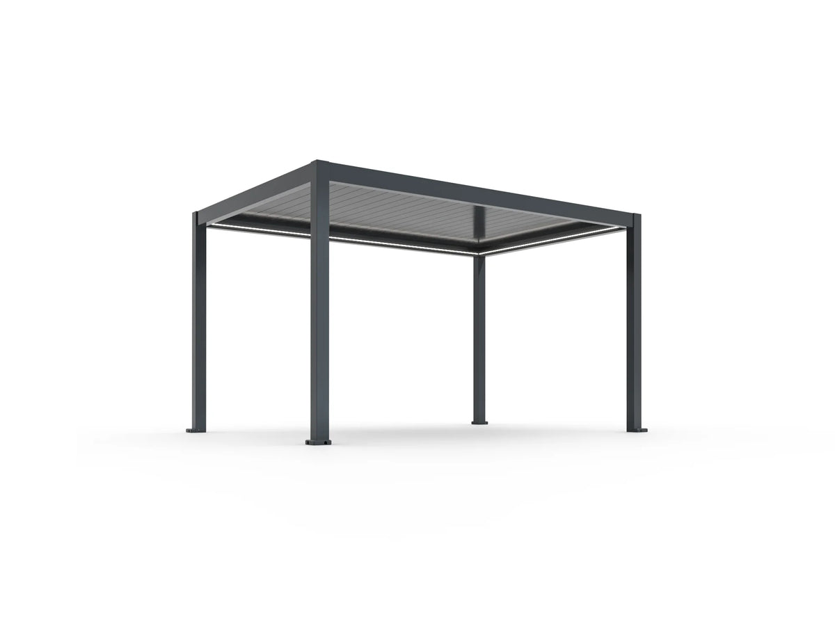 Pergola ogrodowa BASE 4 x 3 m antracytowa z elektryczną regulacją lameli