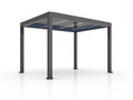LUX Garden Pergola 4 x 3 m Anthracite with Electric Louver Control