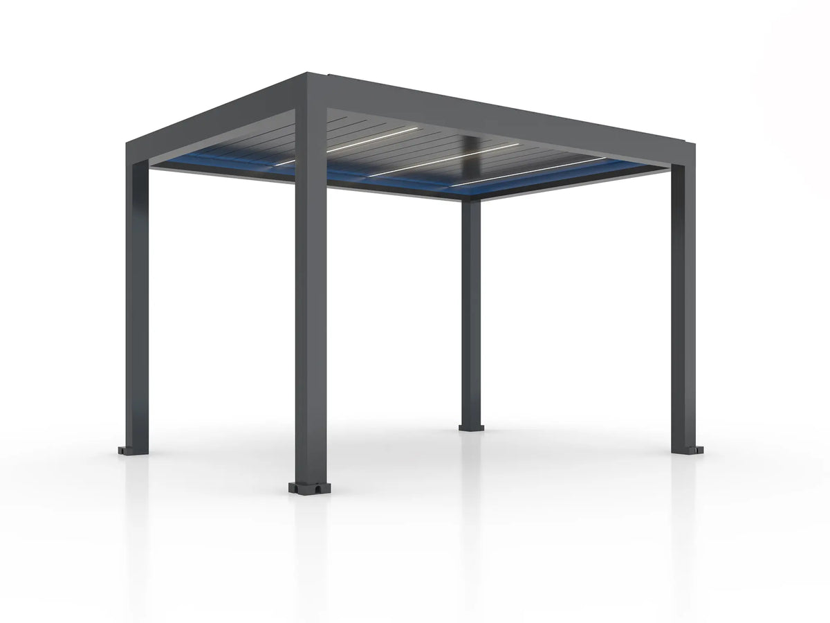 Pergola ogrodowa LUX 4 x 3 m antracytowa z elektryczną regulacją lameli