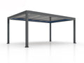 LUX 6 x 4 m anthracite garden pergola with electric louver control
