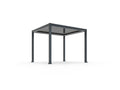 Pergola ogrodowa BASE 3 x 3 m antracytowa z elektryczną regulacją lameli